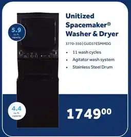 Home Hardware Unitized Spacemaker Washer & Dryer offer