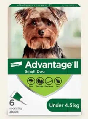 Petvalu Advantage II Topical Small Dog Flea Treatment offer