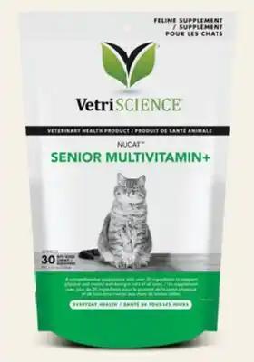 Petvalu VetriScience Nu Cat Senior MultiVitamin+ Cat Supplement offer
