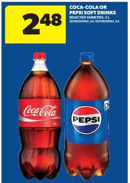 Real Canadian Superstore COCA-COLA OR PEPSI SOFT DRINKS offer