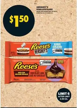 Real Canadian Superstore HERSHEY'S KING SIZE BARS offer