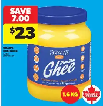 Real Canadian Superstore BRAR'S DESI GHEE offer