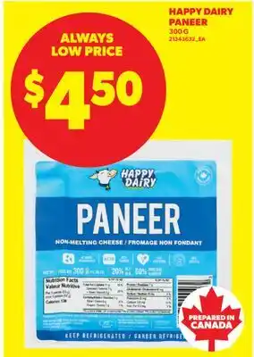 Real Canadian Superstore HAPPY DAIRY PANEER offer