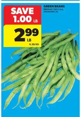 Real Canadian Superstore GREEN BEANS offer