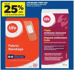 Real Canadian Superstore LIFE BRAND FIRST-AID offer