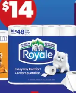Real Canadian Superstore ROYALE BATHROOM TISSUE, 16=48 ROLLS offer
