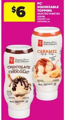 Real Canadian Superstore PC SQUEEZABLE TOPPING offer