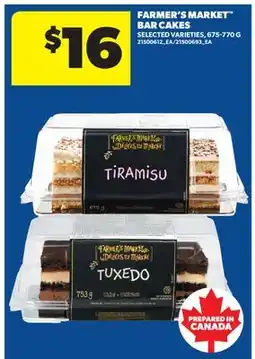 Real Canadian Superstore FARMER'S MARKET BAR CAKES offer