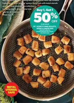 Real Canadian Superstore PC HONEYCOMB-CLAD SKILLETS WOKS & SAUTE PAN offer