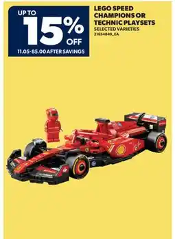 Real Canadian Superstore LEGO SPEED CHAMPIONS OR TECHNIC PLAYSETS offer