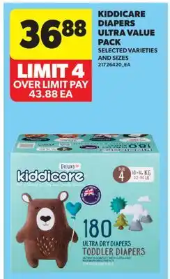 Real Canadian Superstore KIDDICARE DIAPERS ULTRA VALUE PACK offer