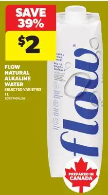Real Canadian Superstore FLOW NATURAL ALKALINE WATER offer
