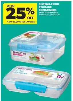 Real Canadian Superstore SISTEMA FOOD STORAGE CONTAINERS offer