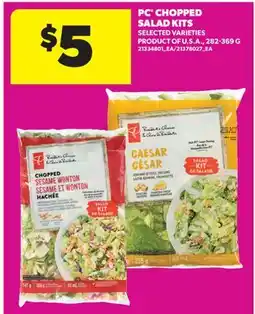 Real Canadian Superstore PC CHOPPED SALAD KITS offer