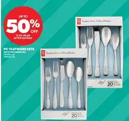 Real Canadian Superstore PC FLATWARE SETS offer