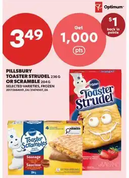 Real Canadian Superstore PILLSBURY TOASTER STRUDEL, 236 G OR SCRAMBLE, 204 G offer