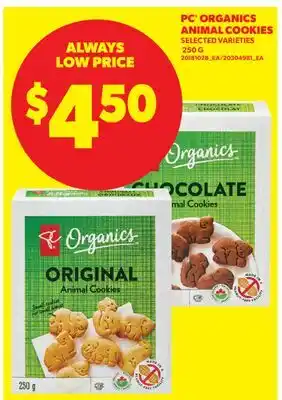 Real Canadian Superstore PC ORGANICS ANIMAL COOKIES offer