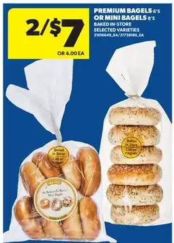 Real Canadian Superstore PREMIUM BAGELS, 6' S OR MINI BAGELS, 8' S offer
