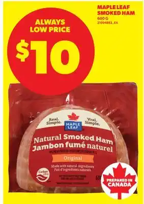 Real Canadian Superstore MAPLE LEAF SMOKED HAM offer