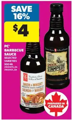 Real Canadian Superstore PC BARBECUE SAUCE offer