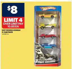 Real Canadian Superstore HOT WHEELS SINGLE 5-CAR PACK offer