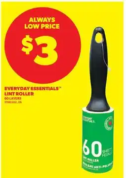 Real Canadian Superstore EVERYDAY ESSENTIALS LINT ROLLER, 60 LAYERS offer