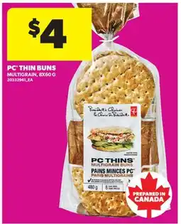 Real Canadian Superstore PC THIN BUNS offer