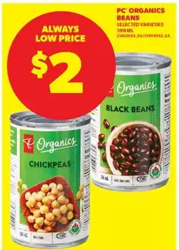 Real Canadian Superstore PC ORGANICS BEANS offer