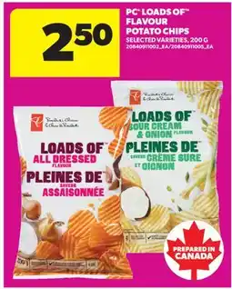 Real Canadian Superstore PC LOADS OF FLAVOUR POTATO CHIPS offer