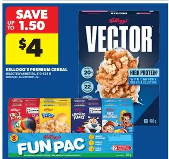 Real Canadian Superstore KELLOGG'S PREMIUM CEREAL offer