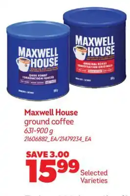 Real Canadian Superstore MAXWELL HOUSE GROUND COFFEE offer