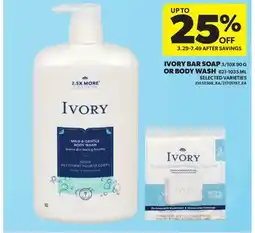 Real Canadian Superstore IVORY BAR SOAP 3/10X 90 G OR BODY WASH offer