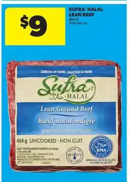Real Canadian Superstore SUFRA HALAL LEAN BEEF offer