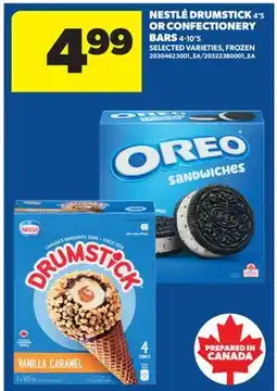 Real Canadian Superstore NESTLÉ DRUMSTICK, 4' S OR CONFECTIONERY BARS, 4-10' S offer