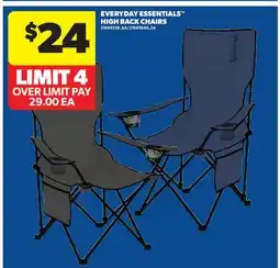Real Canadian Superstore EVERYDAY ESSENTIALS HIGH BACK CHAIRS offer