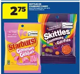 Real Canadian Superstore SKITTLES OR STARBURST CANDY offer