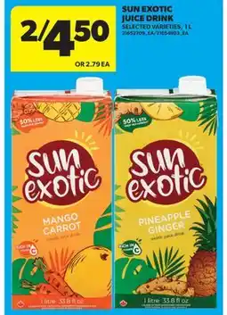 Real Canadian Superstore SUN EXOTIC JUICE DRINK offer