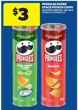 Real Canadian Superstore PRINGLES SUPER STACK POTATO CHIPS, 148/156 G offer