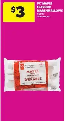 Real Canadian Superstore PC MAPLE FLAVOUR MARSHMALLOWS offer