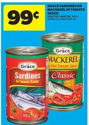 Real Canadian Superstore GRACE SARDINES OR MACKEREL IN TOMATO SAUCE offer
