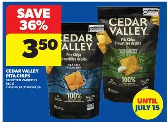 Real Canadian Superstore CEDAR VALLEY PITA CHIPS offer