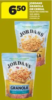 Real Canadian Superstore JORDANS GRANOLA OR CEREAL offer