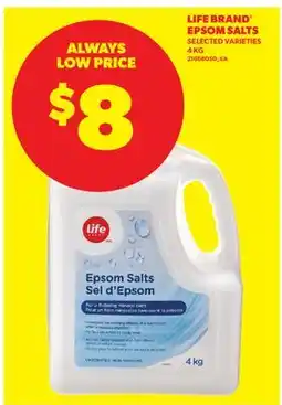 Real Canadian Superstore LIFE BRAND EPSOM SALTS offer