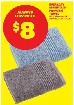 Real Canadian Superstore EVERYDAY ESSENTIALS PERFORM TOWEL offer