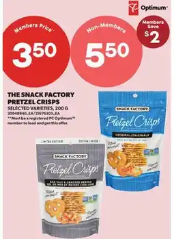 Real Canadian Superstore SNACK FACTORY PRETZEL CRISPS offer