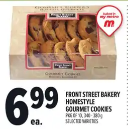 Metro FRONT STREET BAKERY HOMESTYLE GOURMET COOKIES offer