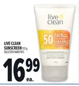 Metro LIVE CLEAN SUNSCREEN offer