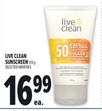Metro LIVE CLEAN SUNSCREEN offer