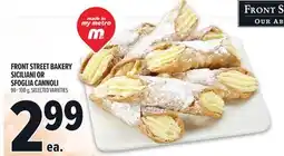 Metro FRONT STREET BAKERY SICILIANI OR SFOLGIA CANNOLI offer