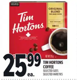 Metro TIM HORTONS COFFEE offer